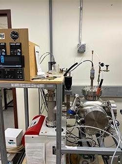 Photo of the plasma sputtering device
